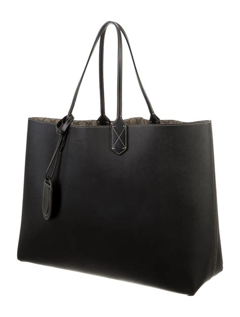 gucci black reversible tote|gucci handbags reversible.